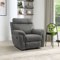 Britain 40" Wide Pillow Top Arm Manual Glider Recliner by Latitude Run
