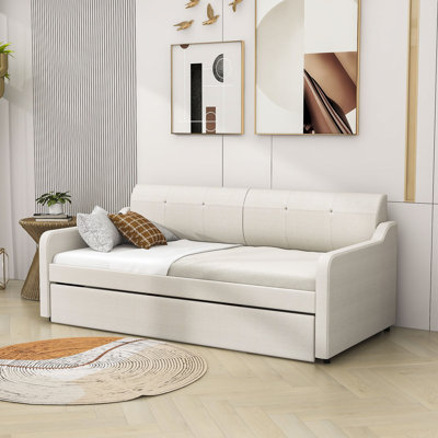 Krishn Twin Size Upholstery DayBed with USB Charging Design by Corrigan Studio