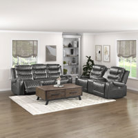 Denby 2-Piece Polished Microfiber Power Reclining Living Room Set by Red Barrel Studio