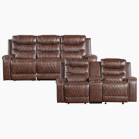 Denby 2-Piece Polished Microfiber Manual Reclining Living Room Set by Red Barrel Studio