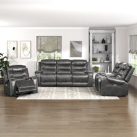 Denby 3-Piece Polished Microfiber Power Reclining Living Room Set by Red Barrel Studio