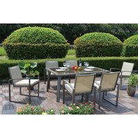 Rectangular 6 - Person Outdoor Dining Set