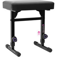 Liquid Stands Piano Bench Adjustable Stool – Music Keyboard Bench Seat for Piano Keyboard Stand with Black Padded Cushion for Musicians Piano Stool C by Liquid Stands