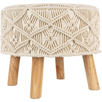 Brennley Solid Wood Accent Stool by Dakota Fields