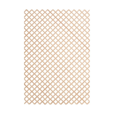 24 in x 35-3/4 in x 3/8 in Unfinished Diagonal Solid Lattice Panel Insert by Latitude Run