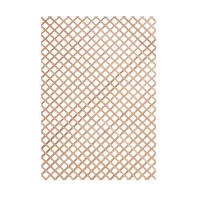 24 in x 35-3/4 in x 3/8 in Unfinished Diagonal Solid Lattice Panel Insert by Latitude Run
