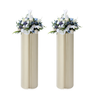 Desaray Free Form Pedestal Plant Stand for Wedding Parties Birthday by Wrought Studio