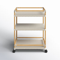 Ellie Bar Cart with Metal Outer Material by Birch Lane