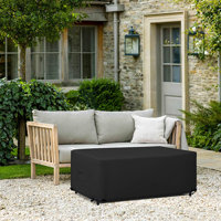 High Density Multipurpose Outdoor Waterproof Rectangle/Oval Table Cover, UV Resistant Patio Table Cover by Arlmont & Co.