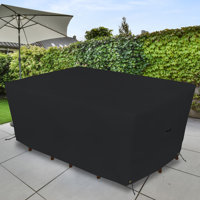 Cover & all Patio Furniture Cover, Water-Resistant, UV & Tear Resistant Rectangular Outdoor Dining Table and Chair Cover for Patio Furniture with Air by Arlmont & Co.