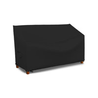 High Density Multipurpose Waterproof Outdoor Bench Cover, Patio Lounge 3-Seat Deep Bench Cover by Arlmont & Co.