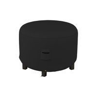 High Density Multipurpose Waterproof Round Ottoman Deck Box Cover,Outdoor Round Storage Box Bench Cover by Arlmont & Co.