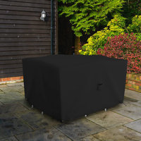 High Density Multipurpose Waterproof Outdoor Square Table & Chair Set cover, Patio Dining Table Cover by Arlmont & Co.