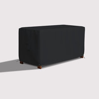 High Density Patio Deck Box Cover, Cover for Outdoor Rectangle Ottoman with Storage, Waterproof Rectangle Ottoman Outdoor Deck Box Cover by Arlmont & Co.