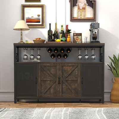 Shik Industrial Bar Cabinet by Gracie Oaks
