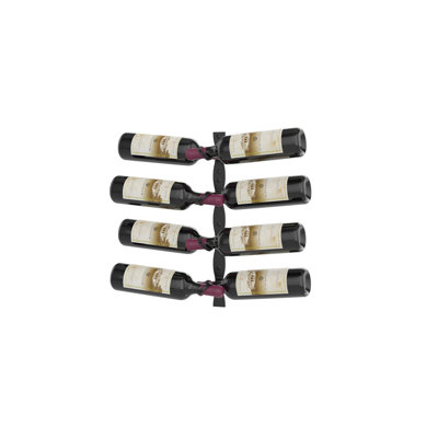 Latawn 8 Bottle Wall Mounted Wine Bottle & Glass Rack by Rebrilliant