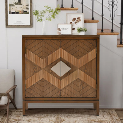 Ewyn 30"W x 31"H x 14"D Enhanced Vintage Cabinet - Artisan Doors by Millwood Pines