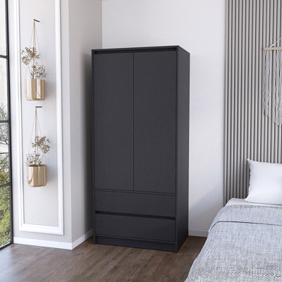 Reinwald Armoire Closher, Two Drawers, Width X 31,5 by Latitude Run