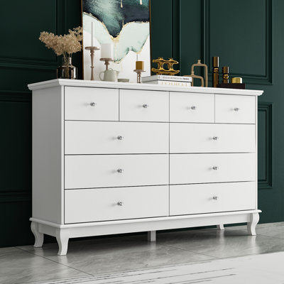 Hoschton 10 Drawer 55.1" W Double Dresser by Willa Arlo Interiors