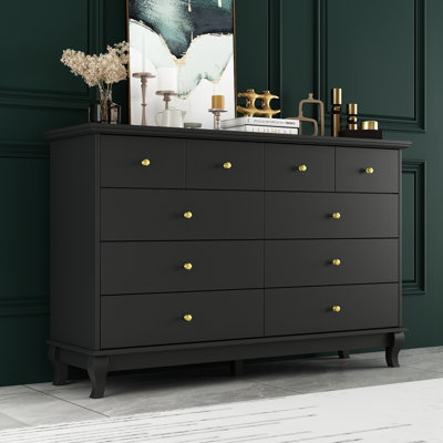 Hoschton 10 Drawer 55.1" W Double Dresser by Willa Arlo Interiors