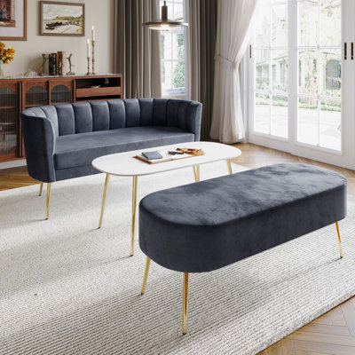Keighley 3 Piece Velvet Living Room Set by Willa Arlo Interiors