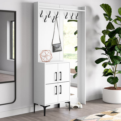Adila Hall Tree with Shoe Storage by East Urban Home