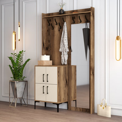 Adila Hall Tree with Shoe Storage by East Urban Home