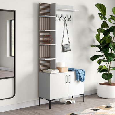 Adin Hall Tree with Shoe Storage by East Urban Home