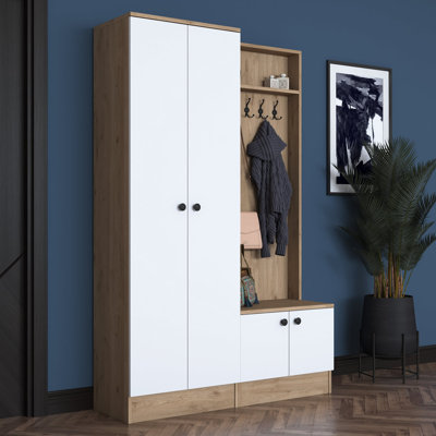 Hall Tree with Bench and Shoe Storage by East Urban Home