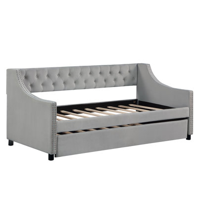 Miaja Daybed, Daybed, Upholstered Bed with Trundle by Red Barrel Studio