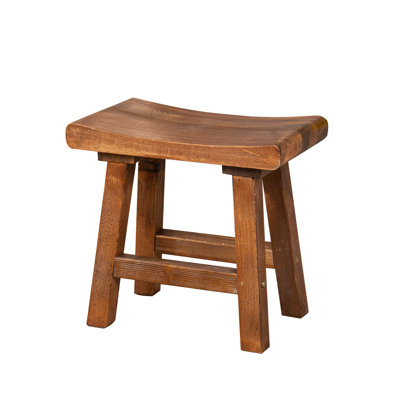 Withernsea Solid Wood Utility Stool by Millwood Pines