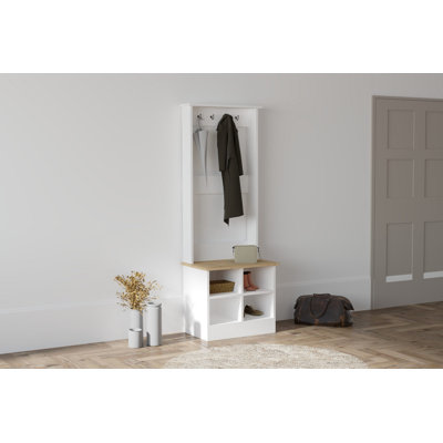 Hall Tree with Bench and Shoe Storage by East Urban Home