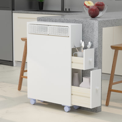 Bathroom Storage Cart Kitchen Cart by Ebern Designs