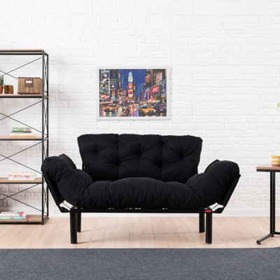 Caille 61" Wide Tufted Back Convertible Sofa by East Urban Home