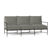 Roma 77" Wide Outdoor Patio Sofa with Cushions by Summer Classics