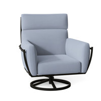 Majorca Wrought Aluminum Outdoor Swivel Rocker Lounge by Summer Classics