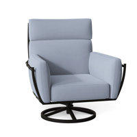 Majorca Wrought Aluminum Outdoor Swivel Rocker Lounge by Summer Classics