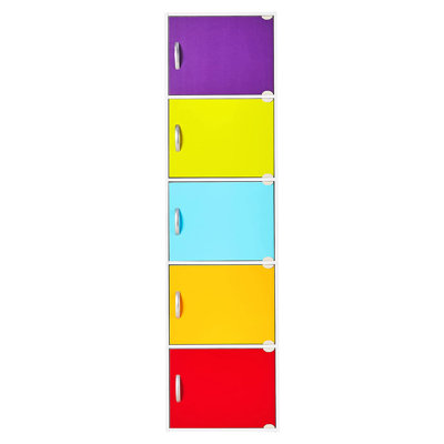 5 - Shelf Storage Cabinet by Hodedah Import
