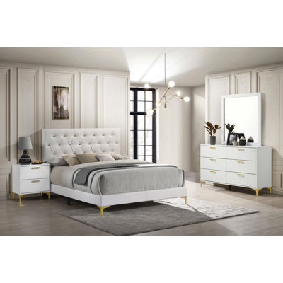 Paulk 4-Piece Queen Bedroom Set White by Willa Arlo Interiors