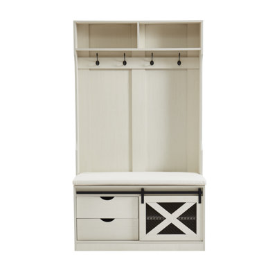 Syndi Hall Tree with Bench and Shoe Storage by Gracie Oaks