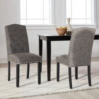 Tufted Upholstered Solid Back Dining Chair by Red Barrel Studio