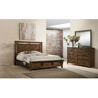 Montopolis Brown Panel Bedroom Set Special Queen 6 Piece: Bed, Dresser, Mirror, 2 Nightstands, Chest by Millwood Pines