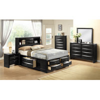 Storage Platform Bedroom Set Special Queen 6 Piece: Bed, Dresser, Mirror, 2 Nightstands, Chest by Red Barrel Studio