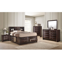 Storage Platform Bedroom Set Special Queen 6 Piece: Bed, Dresser, Mirror, 2 Nightstands, Chest by Red Barrel Studio