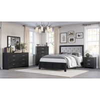 Zackary LED Panel Bedroom Set Special Queen 3 Piece: Bed, 2 Nightstands by Ebern Designs
