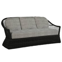 Soho N-Dura Resin Wicker Outdoor Sofa by Summer Classics