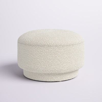 Ashalyn 15" Wide Round Footstool Ottoman by Wade Logan