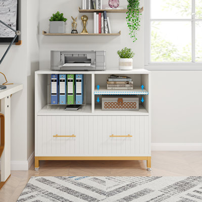 Benedito Lateral Filing Cabinet, Home Office File Cabinet by Ebern Designs