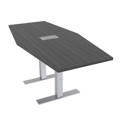 Hexagon Conference Table With T Bases And Power Module by Inbox Zero