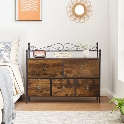 Cesare 5 - Drawer Accent Chest by 17 Stories